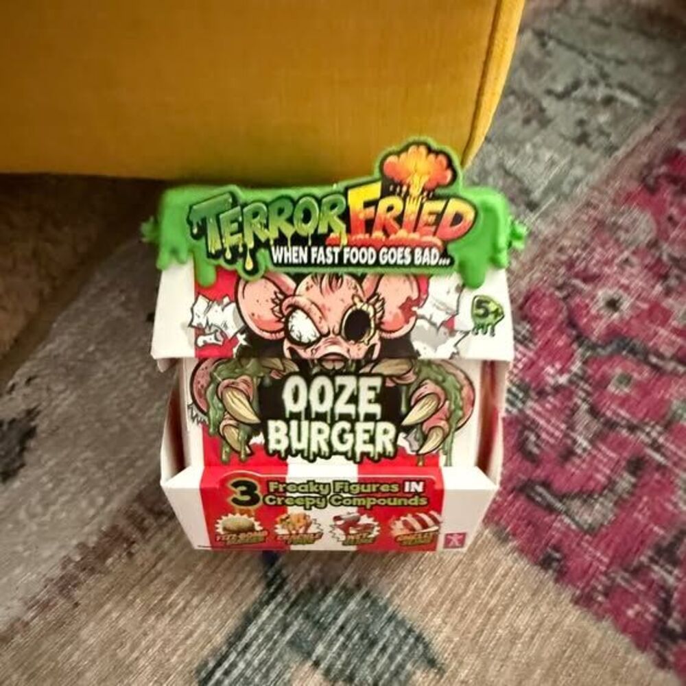 Ooze burger terror fried slime squishy toy boys girls fun